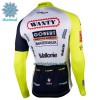 Wielershirt 2022 Intermarche Wanty Gobert Winter Thermal Fleece - Geel Blauw Wit